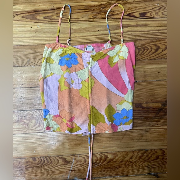 Billabong Floral Cinch Tie Tank Top - Picture 5 of 13